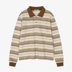 Grove Women’s Carell Stripe Long Sleeve Pique Shirt (One sized)